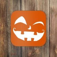 Silly Jack O' Lantern Face Coaster thumb 0