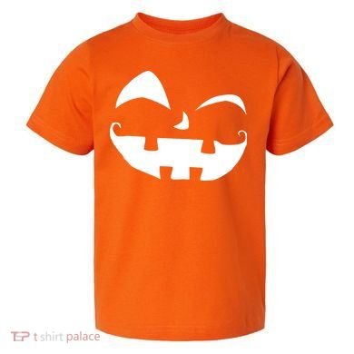 Silly Jack O' Lantern Face Toddler T-Shirt