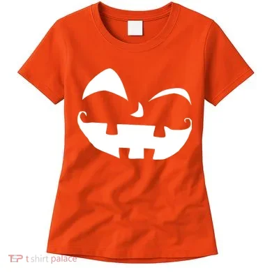 Silly Jack O' Lantern Face Women's T-Shirt