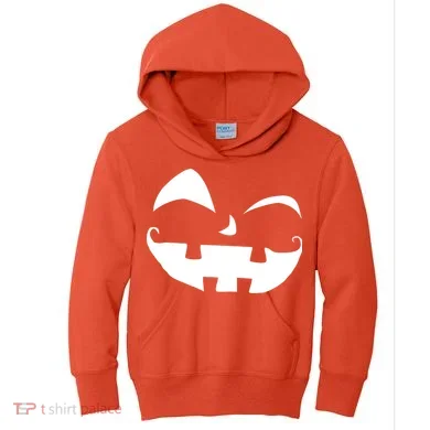 Silly Jack O' Lantern Face Kids Hoodie