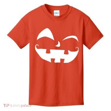 Silly Jack O' Lantern Face Kids T-Shirt