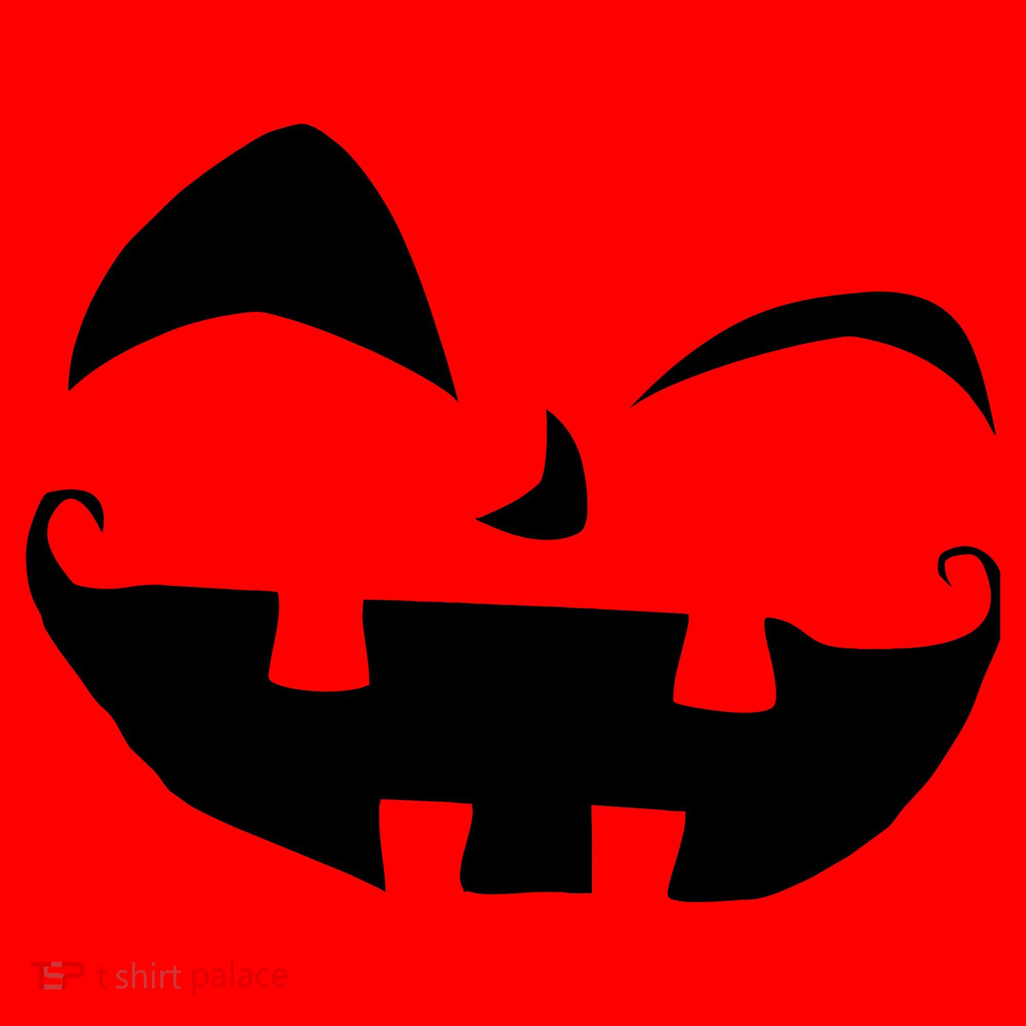 Silly Jack O' Lantern Face Santa Hat