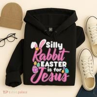Silly Rabbit Easter Is For Jesus Hoodie thumb 4