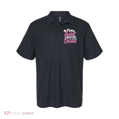 Silly Rabbit Easter Is For Jesus Polo
