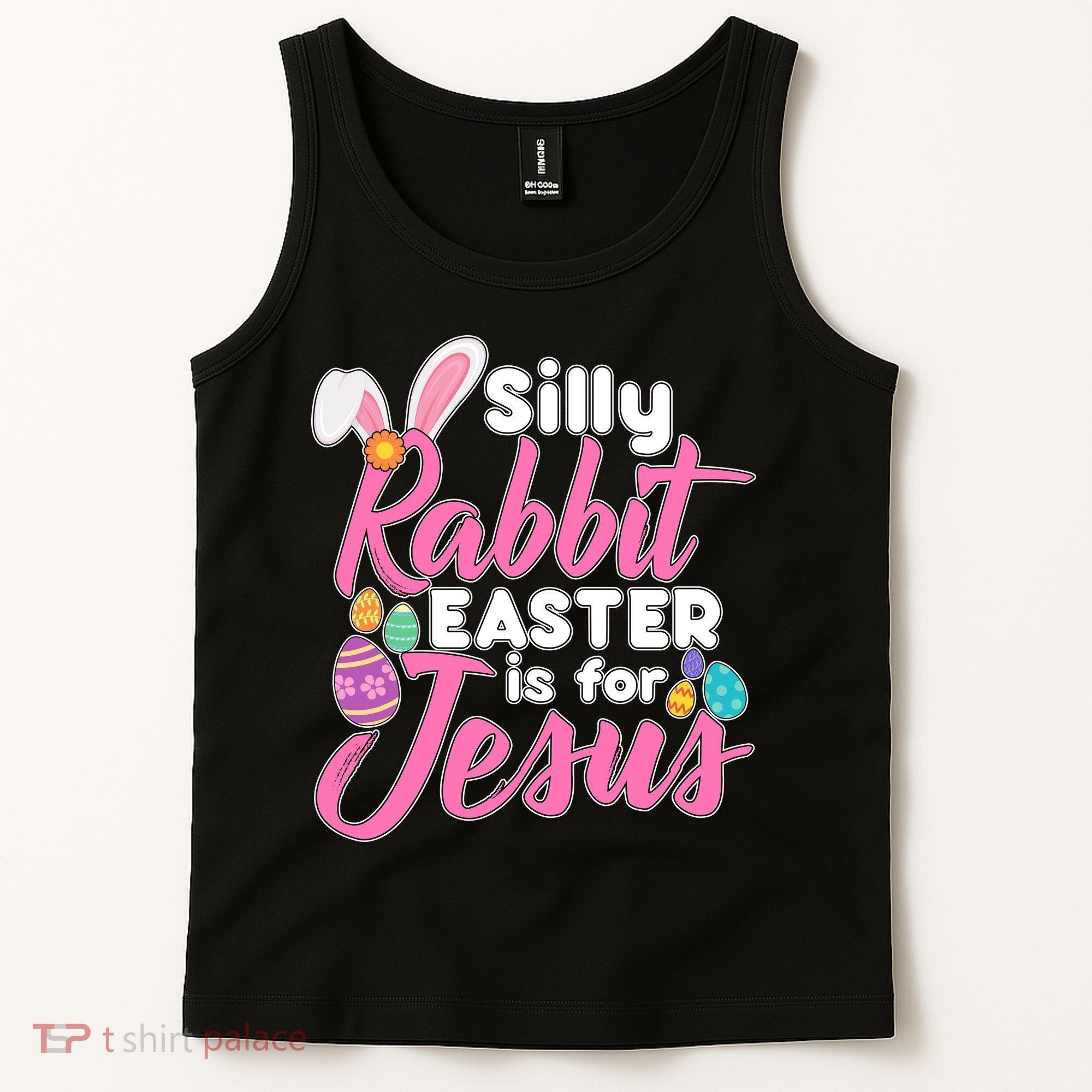 Silly Rabbit Easter Is For Jesus Tank Top