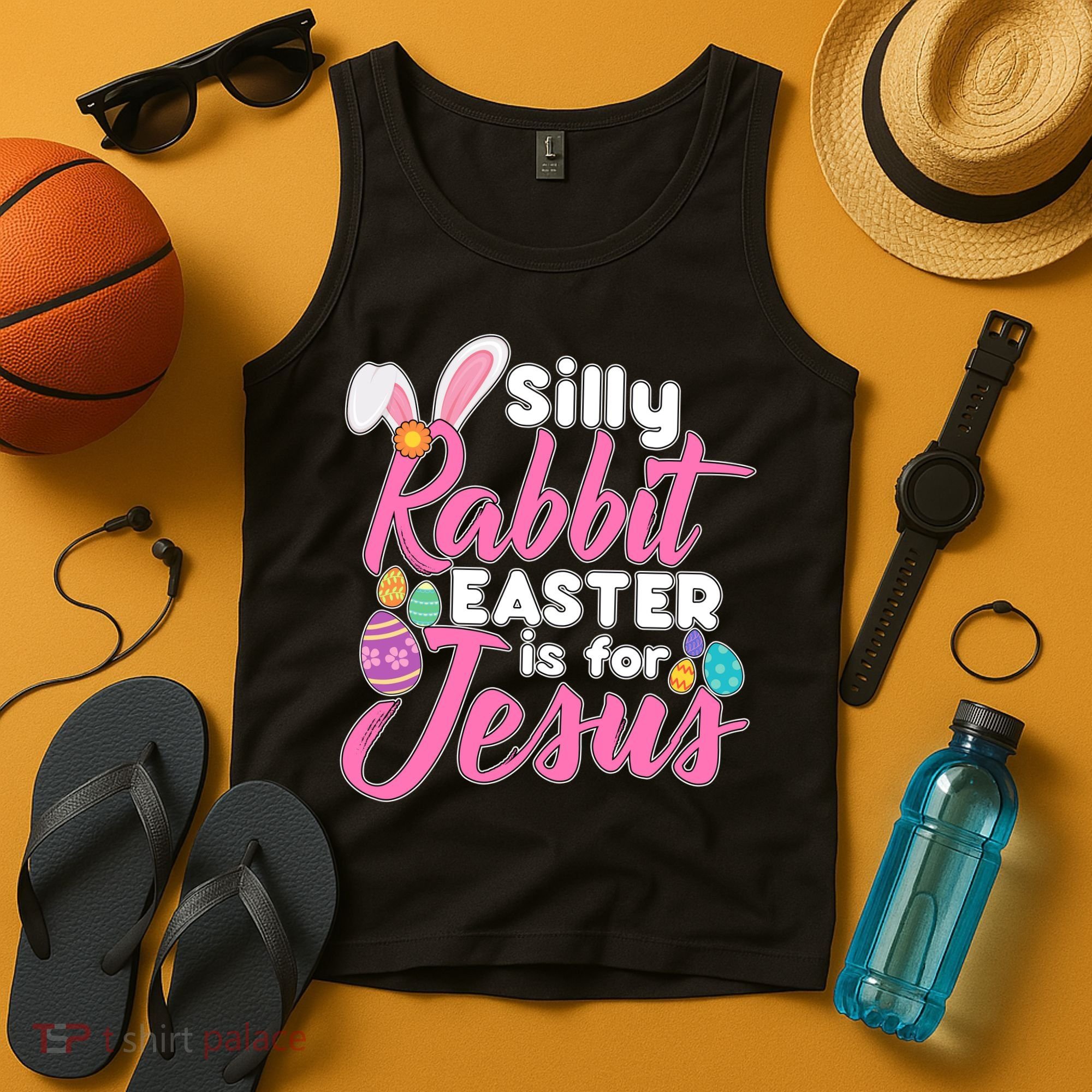 Silly Rabbit Easter Is For Jesus Tank Top