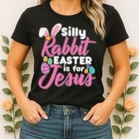 Silly Rabbit Easter Is For Jesus Women's T-Shirt thumb 2
