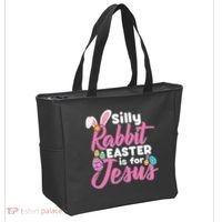 Silly Rabbit Easter Is For Jesus Tote Bag thumb 2