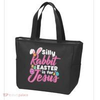 Silly Rabbit Easter Is For Jesus Tote Bag thumb 3