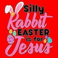 Silly Rabbit Easter Is For Jesus Santa Hat thumb 1