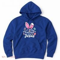 Silly Rabbit Easter is For Jesus Easter Eggs Bunny Ears Hoodie thumb 0