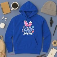 Silly Rabbit Easter is For Jesus Easter Eggs Bunny Ears Hoodie thumb 3