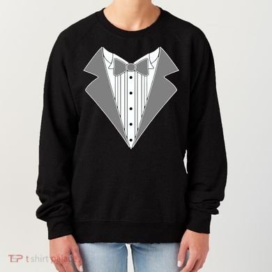 Silver Tuxedo Wedding Tux Women's Sweatshirt