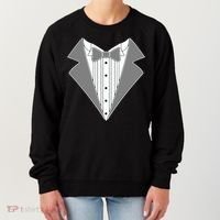 Silver Tuxedo Wedding Tux Women's Sweatshirt thumb 0