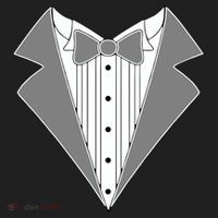 Silver Tuxedo Wedding Tux Women's Sweatshirt thumb 2