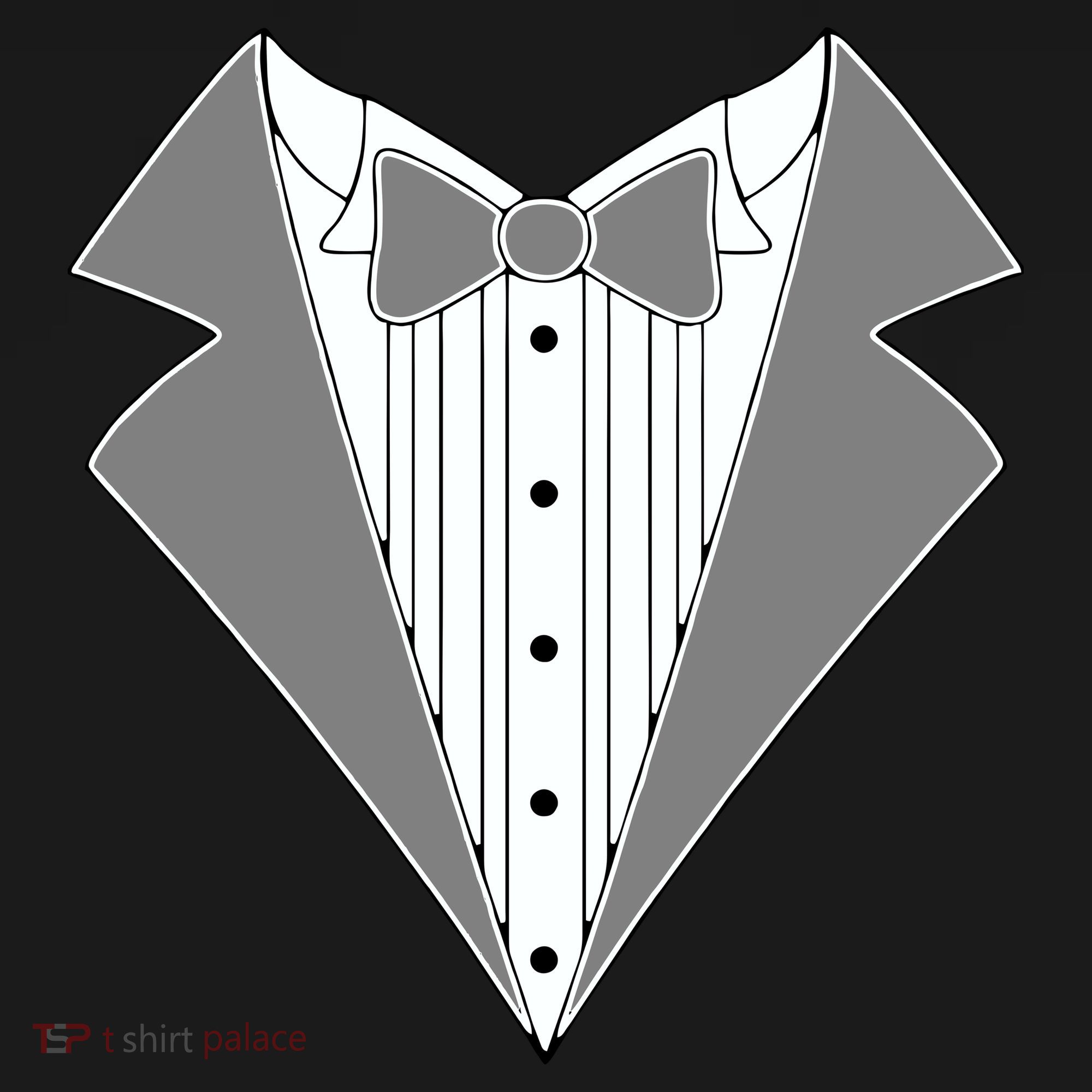 Silver Tuxedo Wedding Tux Doggie Tank