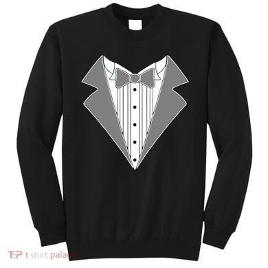 Silver Tuxedo Wedding Tux Sweatshirt