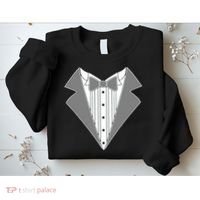 Silver Tuxedo Wedding Tux Sweatshirt thumb 2