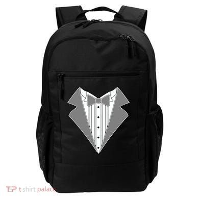 Silver Tuxedo Wedding Tux Backpack