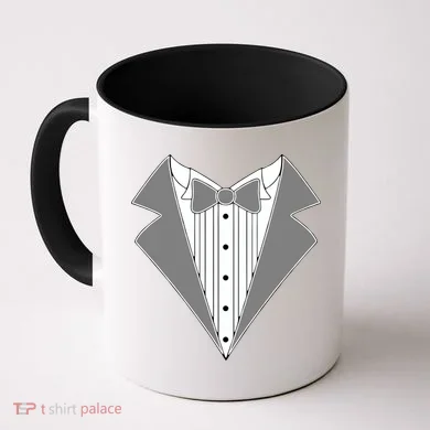 Silver Tuxedo Wedding Tux Coffee Mug