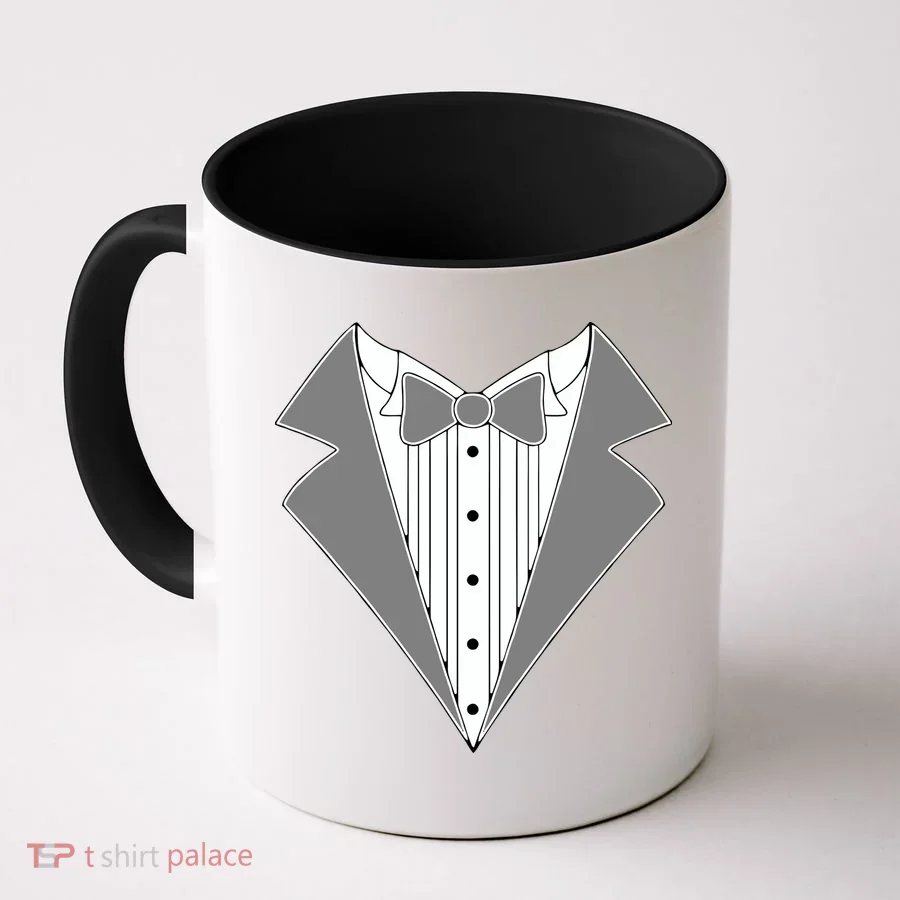 Silver Tuxedo Wedding Tux Coffee Mug