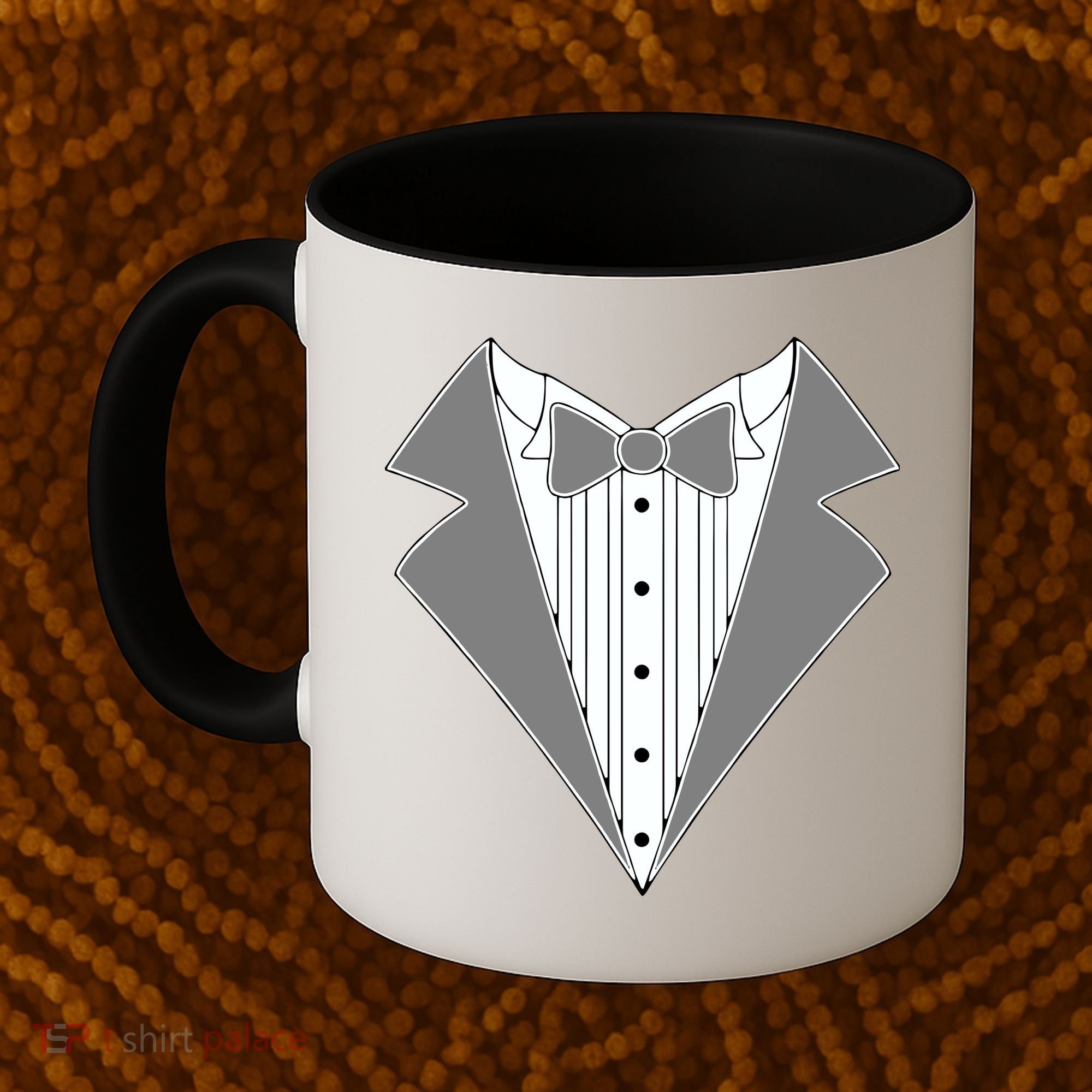 Silver Tuxedo Wedding Tux Coffee Mug