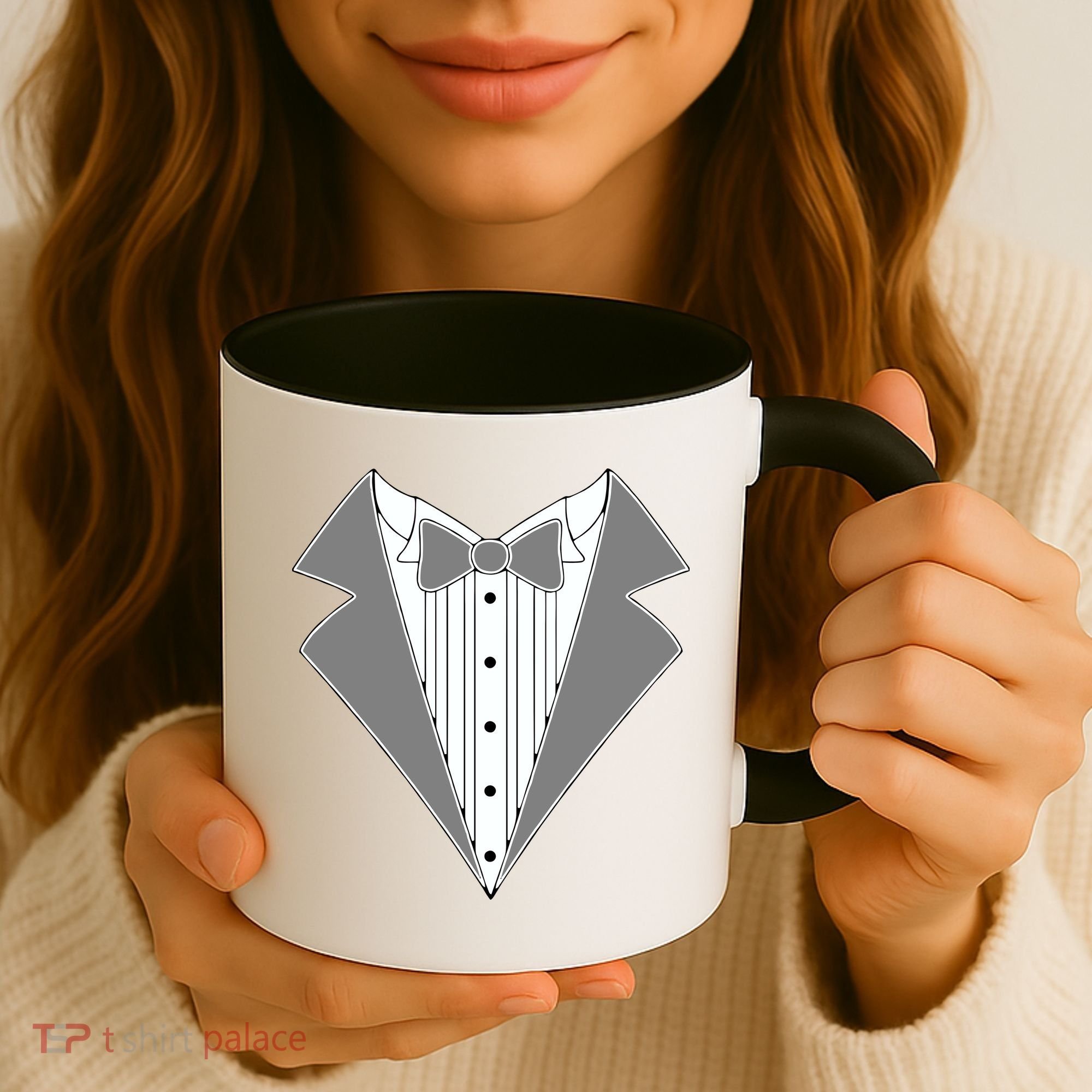 Silver Tuxedo Wedding Tux Coffee Mug