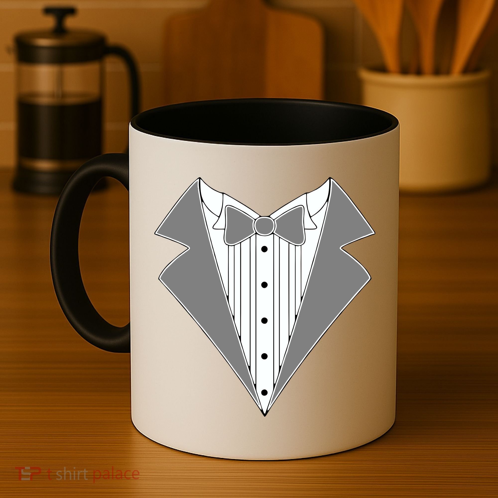 Silver Tuxedo Wedding Tux Coffee Mug