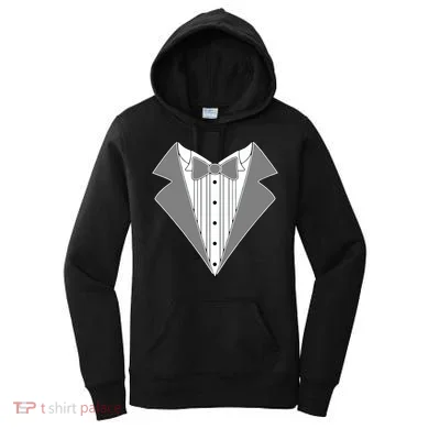 Silver Tuxedo Wedding Tux Women's Hoodie