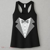 Silver Tuxedo Wedding Tux Women's Tank Top thumb 3