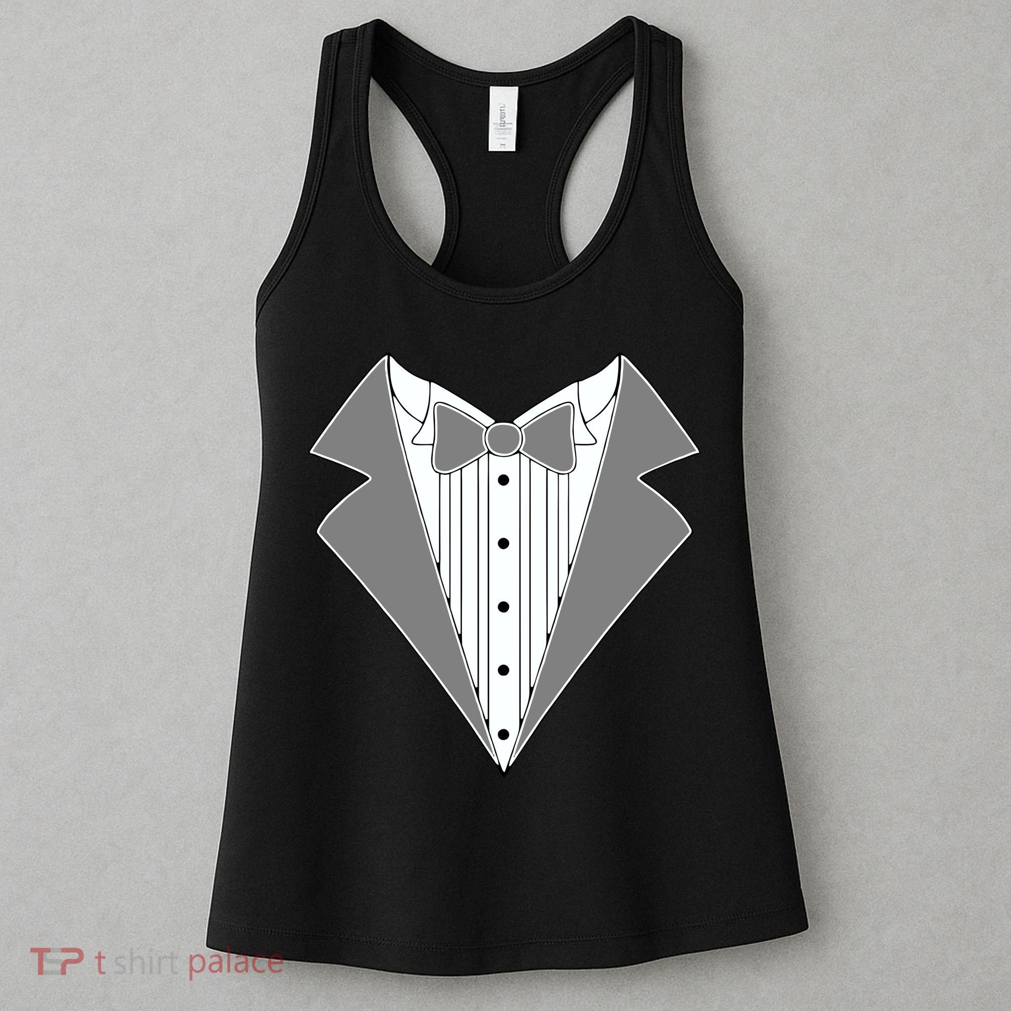 Silver Tuxedo Wedding Tux Women's Tank Top