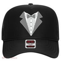 Silver Tuxedo Wedding Tux Hat thumb 0