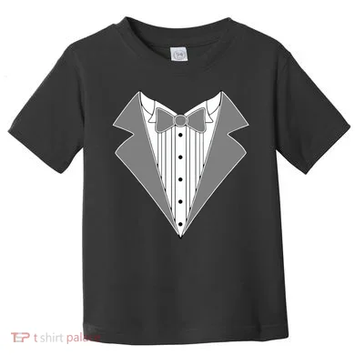 Silver Tuxedo Wedding Tux Toddler T-Shirt