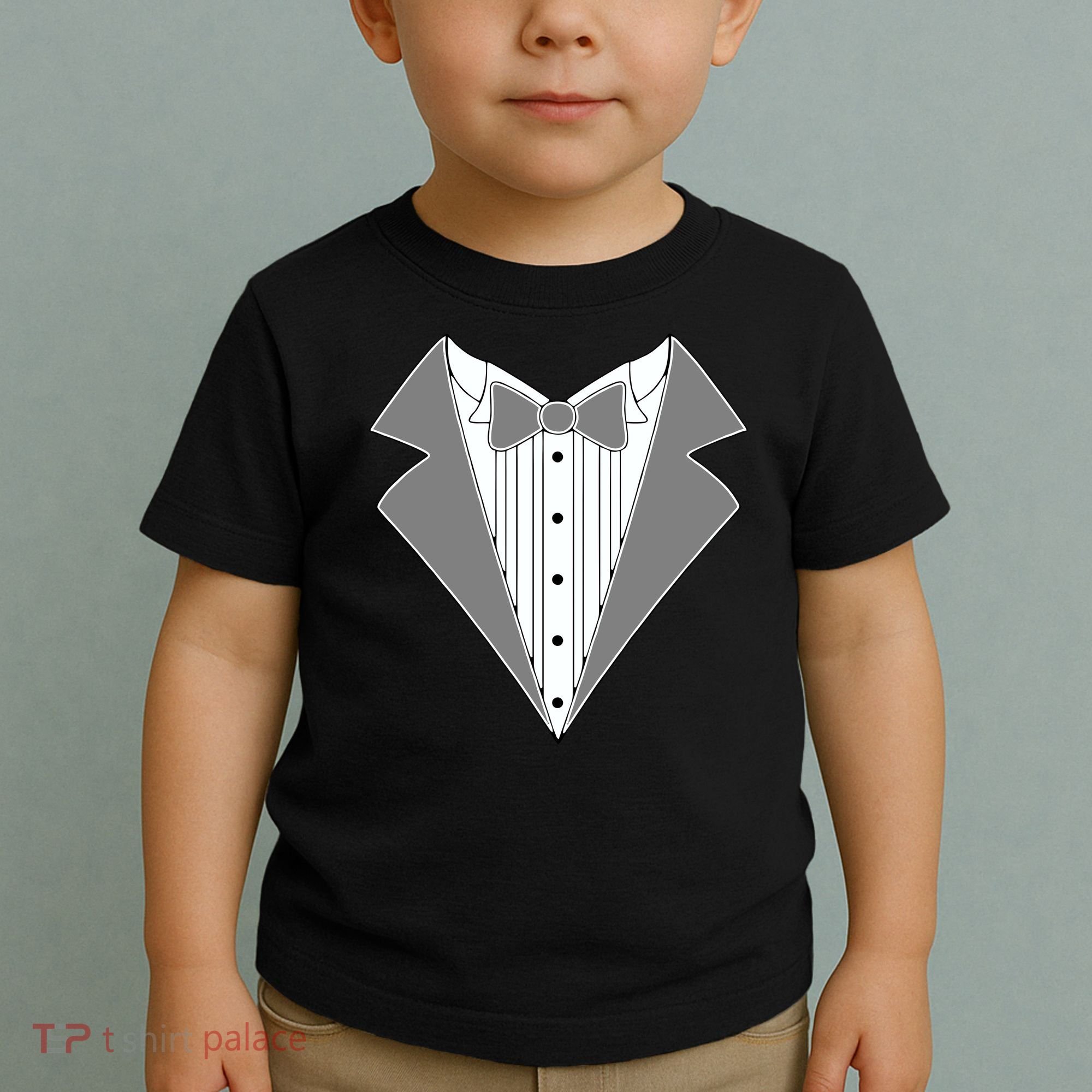 Silver Tuxedo Wedding Tux Toddler T-Shirt