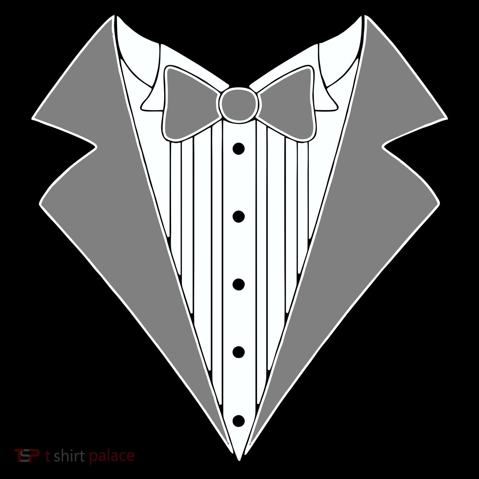 Silver Tuxedo Wedding Tux Women's Long Sleeve Shirt