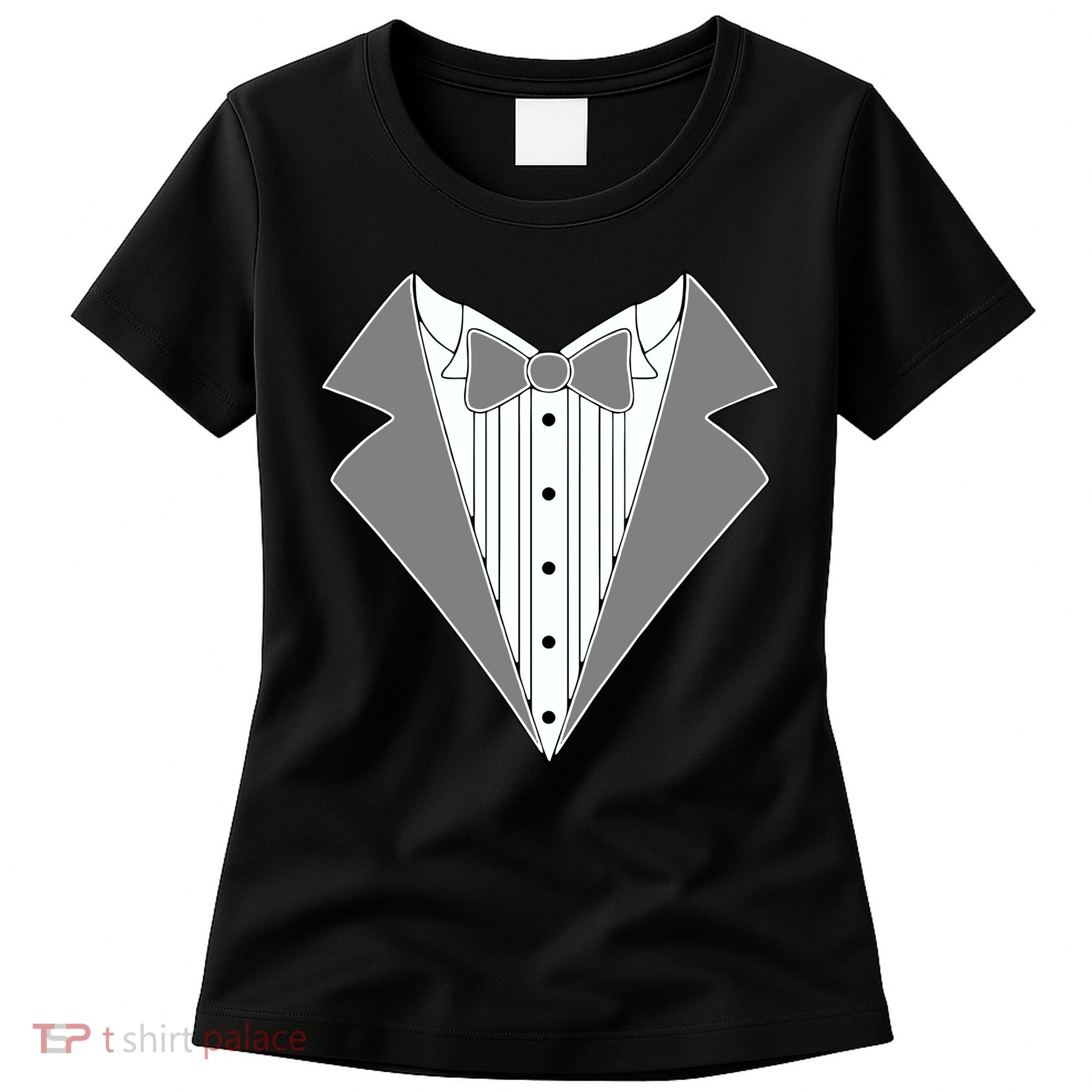 Silver Tuxedo Wedding Tux Women's T-Shirt