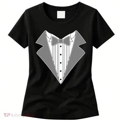 Silver Tuxedo Wedding Tux Women's T-Shirt