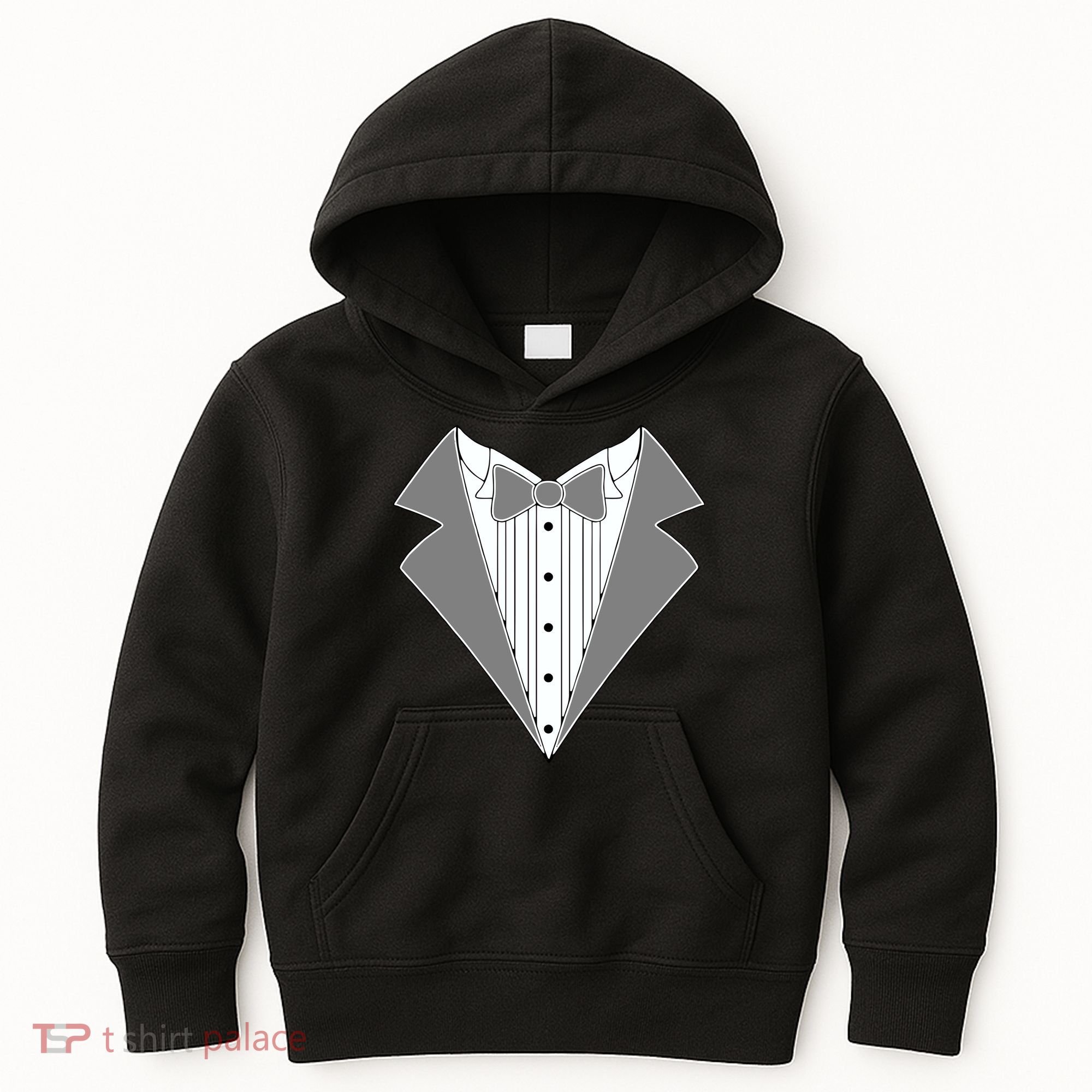 Silver Tuxedo Wedding Tux Kids Hoodie