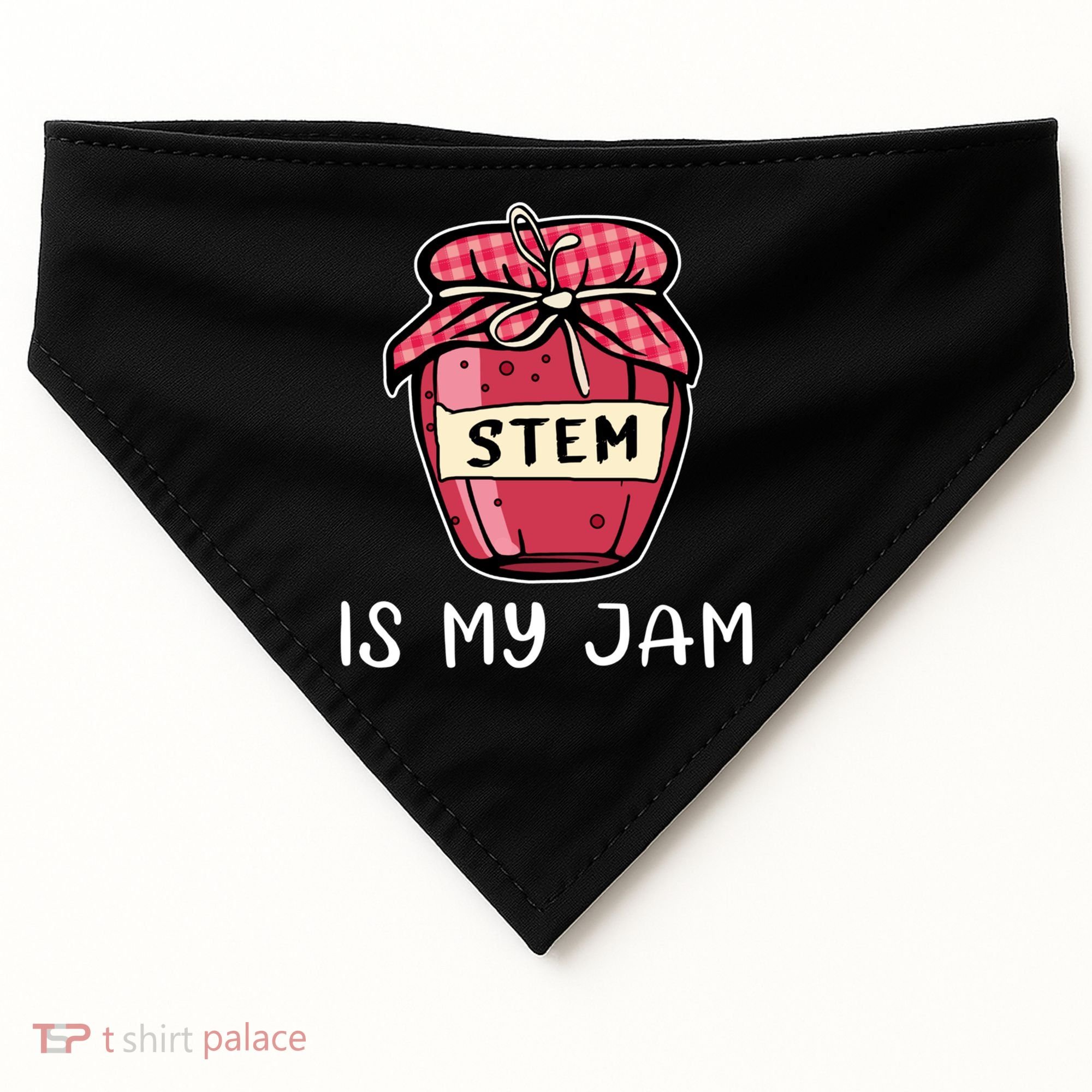Stem Is My Jam Science Technology Engineering Math Gift USA-Made Doggie Bandana