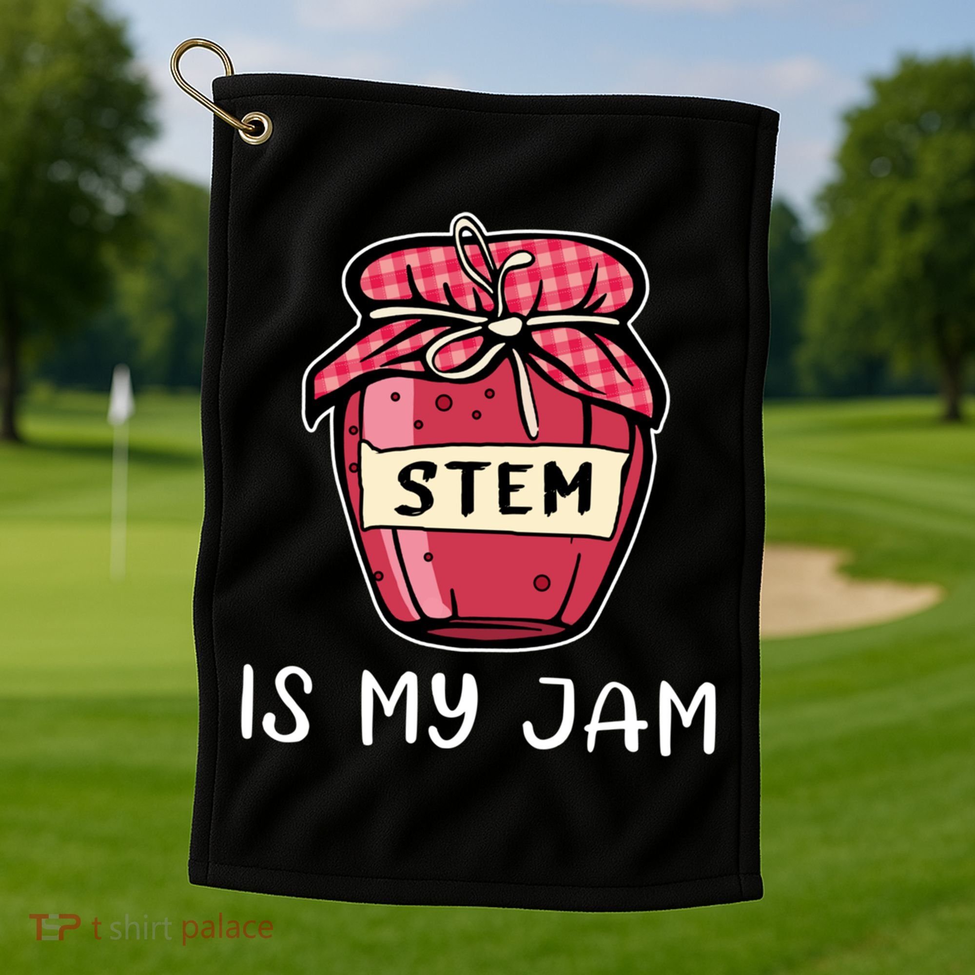 Stem Is My Jam Science Technology Engineering Math Gift Golf Towel