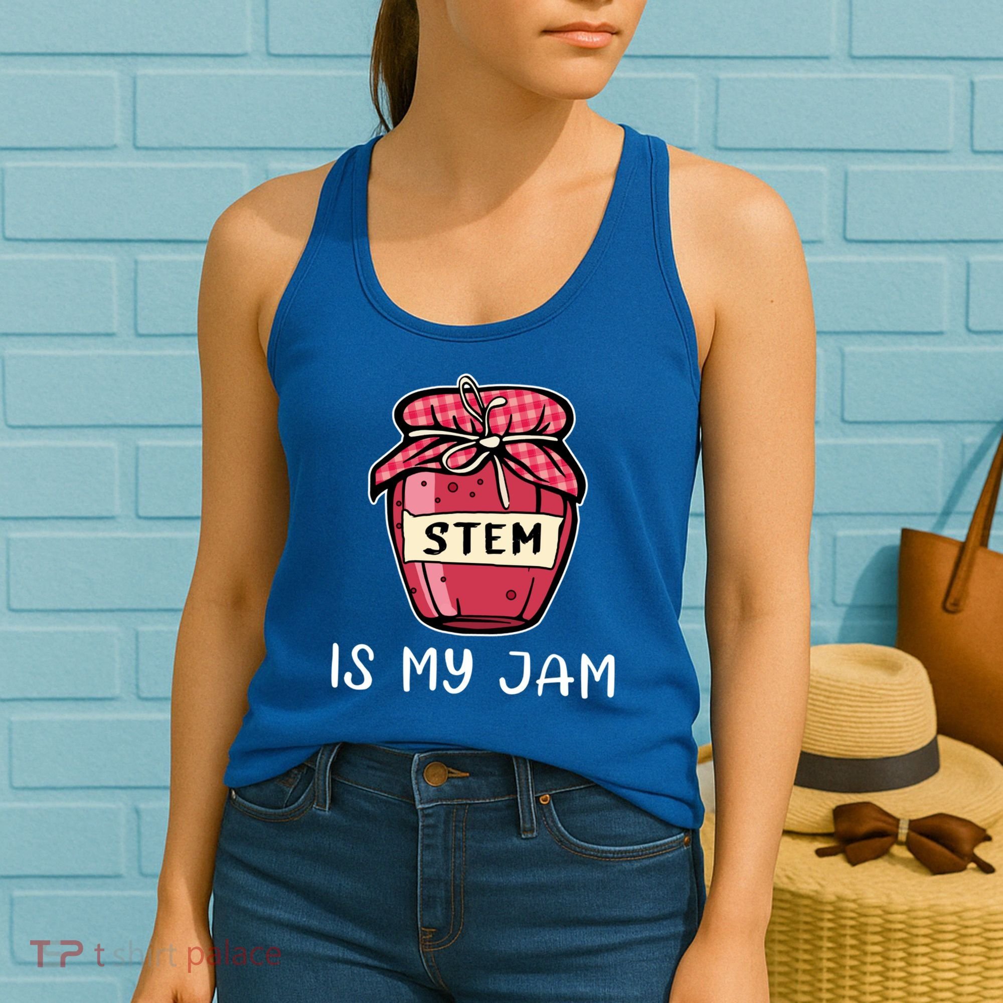 Stem Is My Jam Science Technology Engineering Math Gift Women's Tank Top