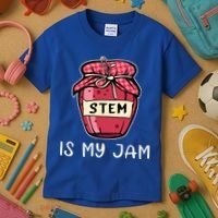 Stem Is My Jam Science Technology Engineering Math Gift Kids T-Shirt thumb 3