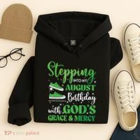 Stepping Into My August Birthday Grace And Mercy Hoodie thumb 4
