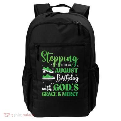Stepping Into My August Birthday Grace And Mercy Backpack