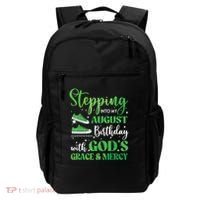 Stepping Into My August Birthday Grace And Mercy Backpack thumb 0