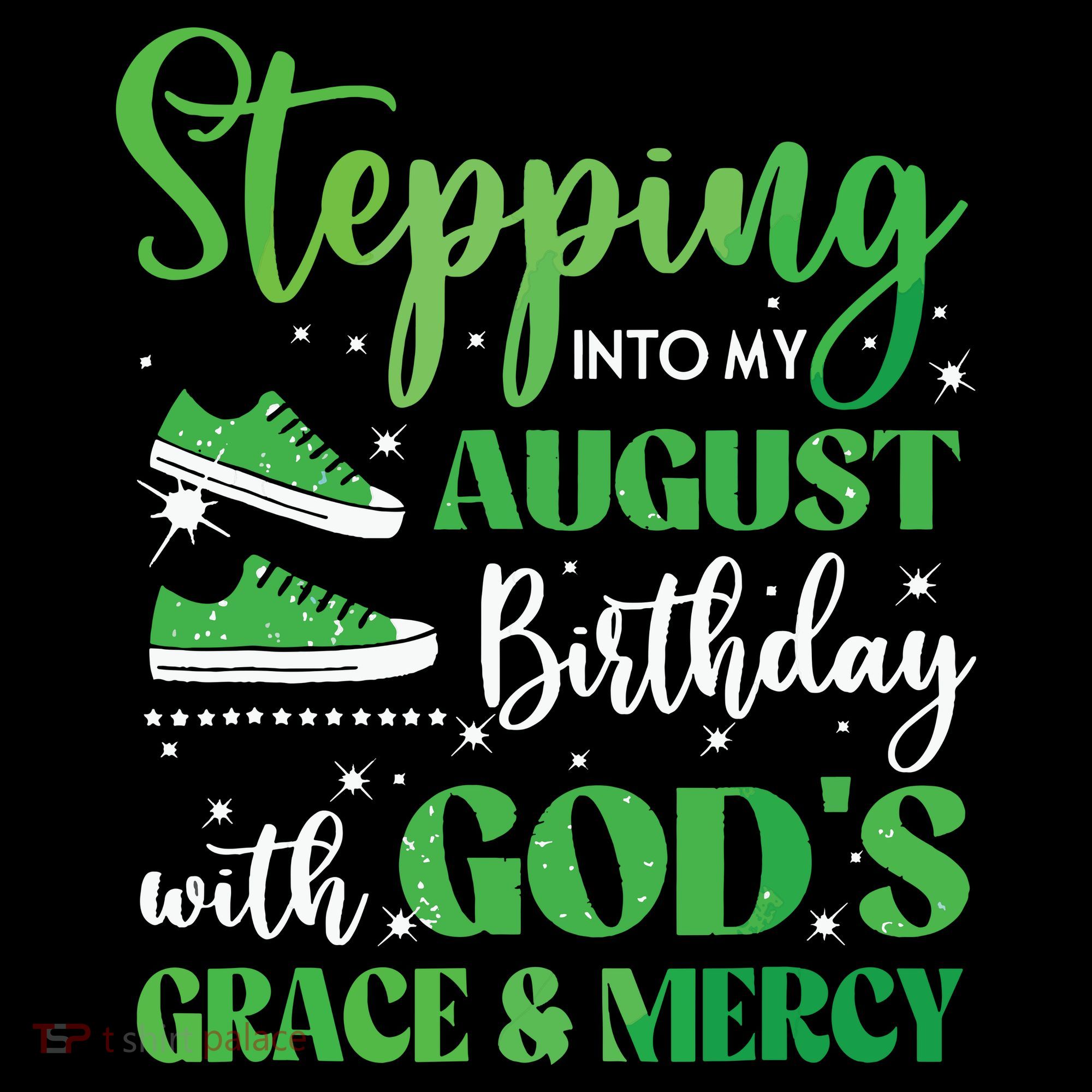 Stepping Into My August Birthday Grace And Mercy Coaster
