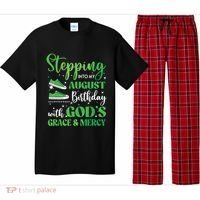 Stepping Into My August Birthday Grace And Mercy Pajama Set thumb 0