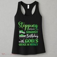 Stepping Into My August Birthday Grace And Mercy Women's Tank Top thumb 3