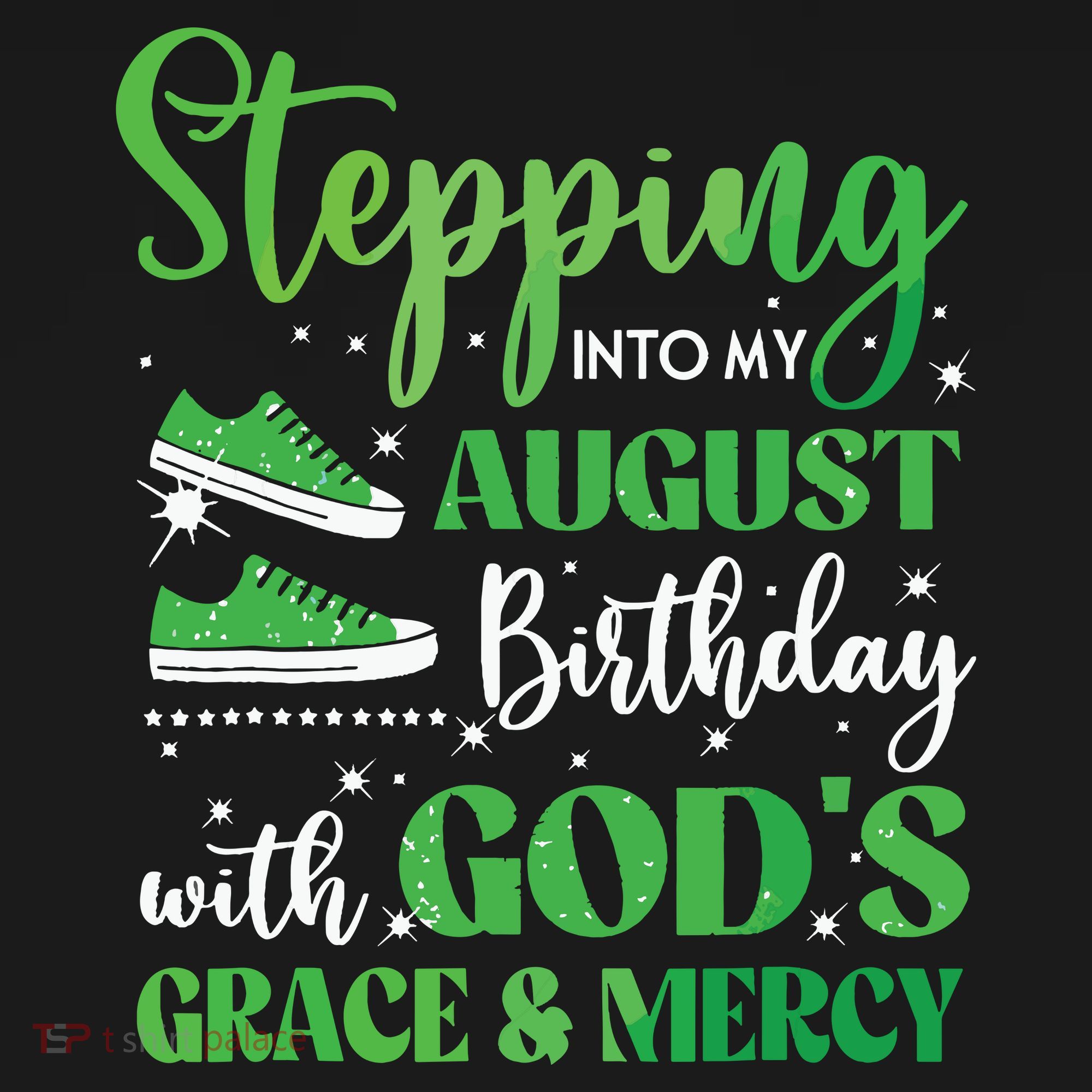 Stepping Into My August Birthday Grace And Mercy Kids Long Sleeve Shirt