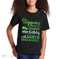 Stepping Into My August Birthday Grace And Mercy Kids T-Shirt thumb 2